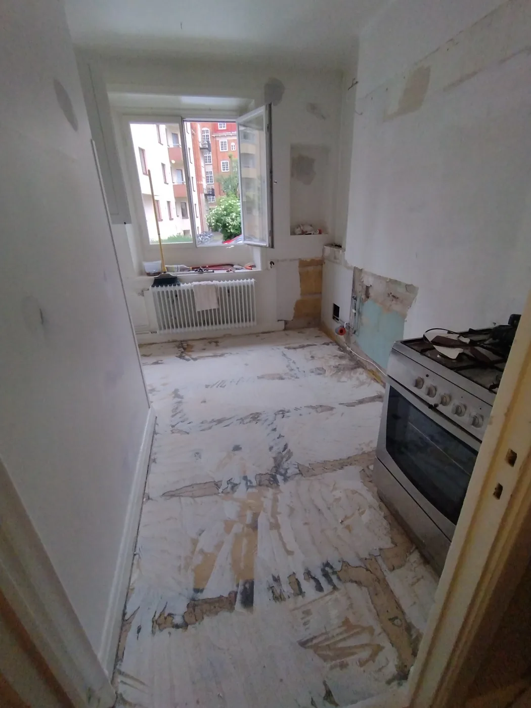 Köksrenovering före arbetet