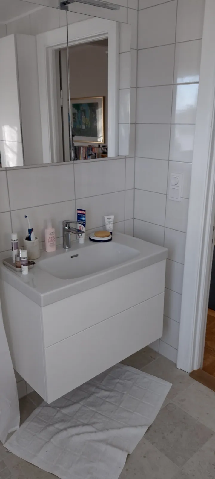 Badrumsrenovering i villa i Djursholm, bild 2 av 4