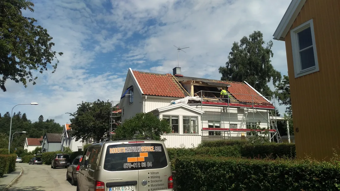 Ny takkupa utförd av Robert’s Hantverks Service